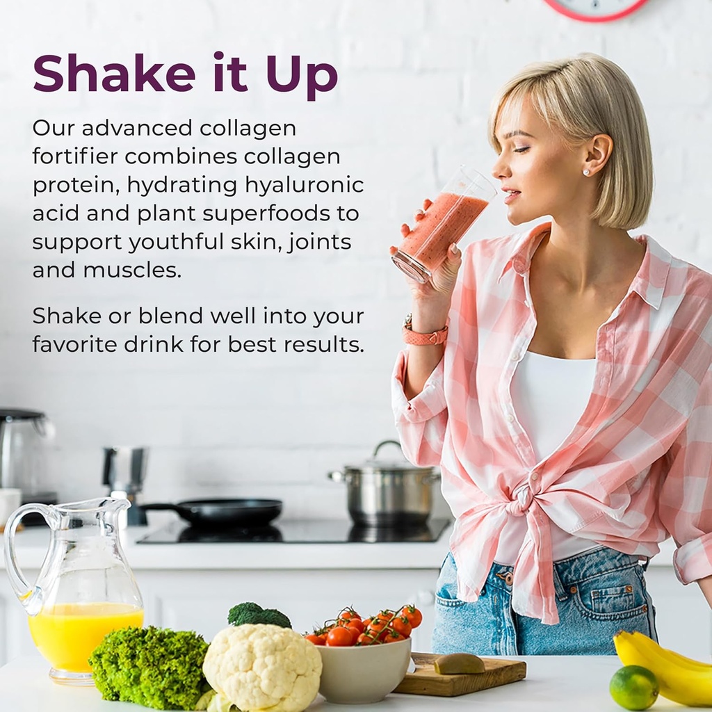 Body Kitchen Youthful Beauty Advanced, Collagen Peptides Powder for Beautiful Hair Skin Nails, Resveratrol and Hyaluronic Acid for Anti-Aging & Antioxidant Support, Grass Fed (Pack of 2) 6