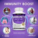 Immunity Boost Immune Support Supplement â€“ 1650mg 10 in 1 Blend with Elderberry, Vitamin C, Zinc, Echinacea & Probiotics for Immune System Defense, Support Healthy Respiratory System, 60 Capsules 3