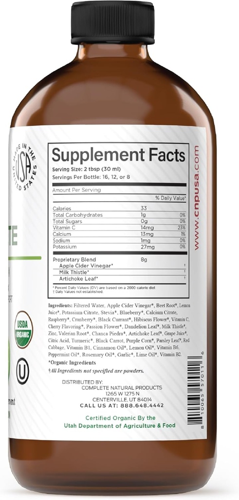Liver Complete 16oz Support Liquid – Milk Thistle, Chanca Piedra & Dandelion Root – Herbal Cleanse Supplement – Non-GMO, Organic Ingredients 4