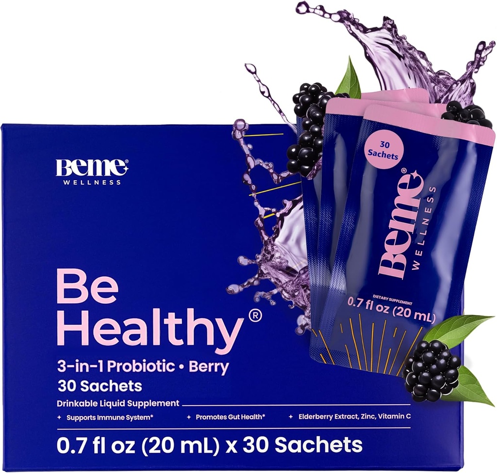 BeMe Liquid Probiotics for Digestive Health, 3-in-1 Post, Pre and Probiotics Supplement for Gut Health - 2X Faster Absorption with Inulin, B. lactis, Totipro to Provide Bloating Relief for Women 2