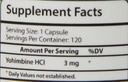 Yohimbine HCl Dietary Supplement, 120 Count 5