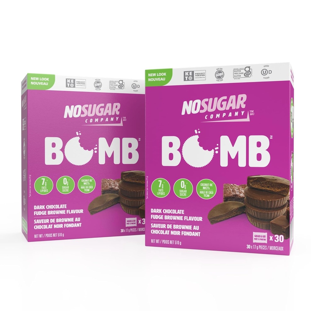 No Sugar Keto Cups, Dark Chocolate Fudge Brownie, 60 Cups - Diabetic safe treat, Low Net Carb (1g), Sugar Free (0g) Keto Fat Bomb Snacks with 7g Healthy Fat - Gluten Free, All Natural, Non-GMO 2