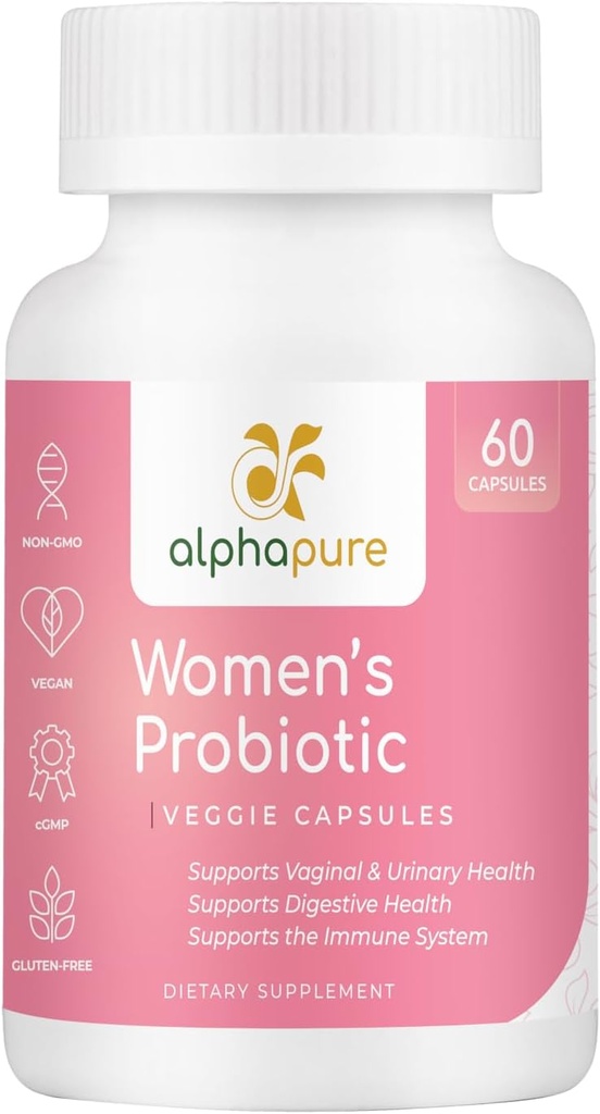 Women's Probiotics 60 Veggie Capsules with Prebiotics - 50 Billion CFUs, 14 Strains for Digestive Health - Cranberry and D-Mannose for Urinary Tract Health - Once Daily 2