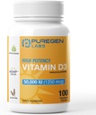 Puregen Labs Vitamin D3 50,000 IU (1250 mcg) 100 Weeks Supply for Healthy Muscle Function, and Immune Support, Non-GMO, Gluten Free 100 Vegetable Capsules 2