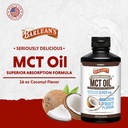 Barlean's MCT Oil Supplement, Coconut Flavored for Keto Coffee, Emulsified Creamy Liquid Syrup with 5,400mg Plant-Based MCT's to Support Energy, Focus and Wellness, 16 oz 4