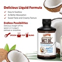 Barlean's MCT Oil Supplement, Coconut Flavored for Keto Coffee, Emulsified Creamy Liquid Syrup with 5,400mg Plant-Based MCT's to Support Energy, Focus and Wellness, 16 oz 5