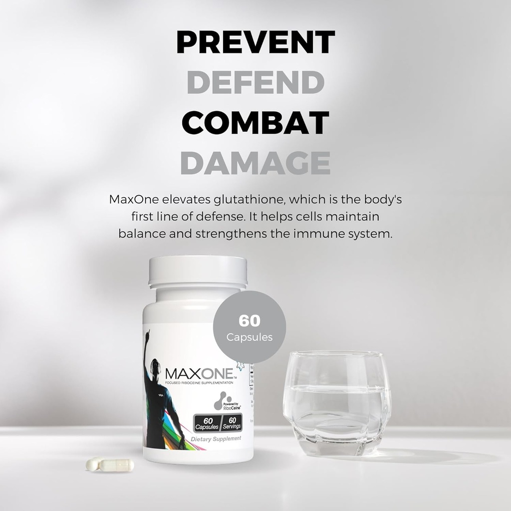 Max One, Focused Riboceine Supplementation, 60 Vegetable Capsules, 60 Servings 6