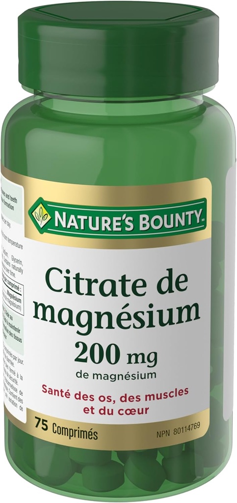 Nature's Bounty Magnesium Citrate 200 mg, 75 Tablets 3