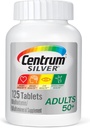 Centrum Silver Multivitamin for Adults 50 Plus, Multivitamin/Multimineral Supplement with Vitamin D3, B Vitamins, Calcium and Antioxidants, Gluten Free, Non-GMO Ingredients - 125 Count 2