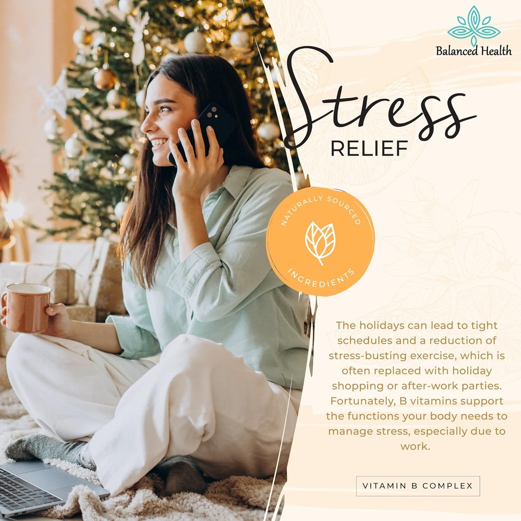 Vitamin B-Complex Drops, 2oz, 60 Doses, All 8 B-Vitamins, Immune Energy Support Supplement Non GMO Vegetarian Safe 4