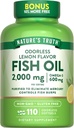 Nature's Truth Fish Oil 2000mg | 110 Softgels | Omega-3 | Lemon Flavor | Non-GMO & Gluten Free Supplement 2