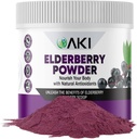 AKI Elderberry Powder | Nourish Your Body with Ideal Vitamins & nutrients | Powder for Smoothies Oatmeal Yougurt - Non-GMO 5.30 Oz / 150 g 2