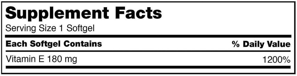 Kirkland Signature Vitamin E 180mg, 500 Softgels (2 Pack) 3