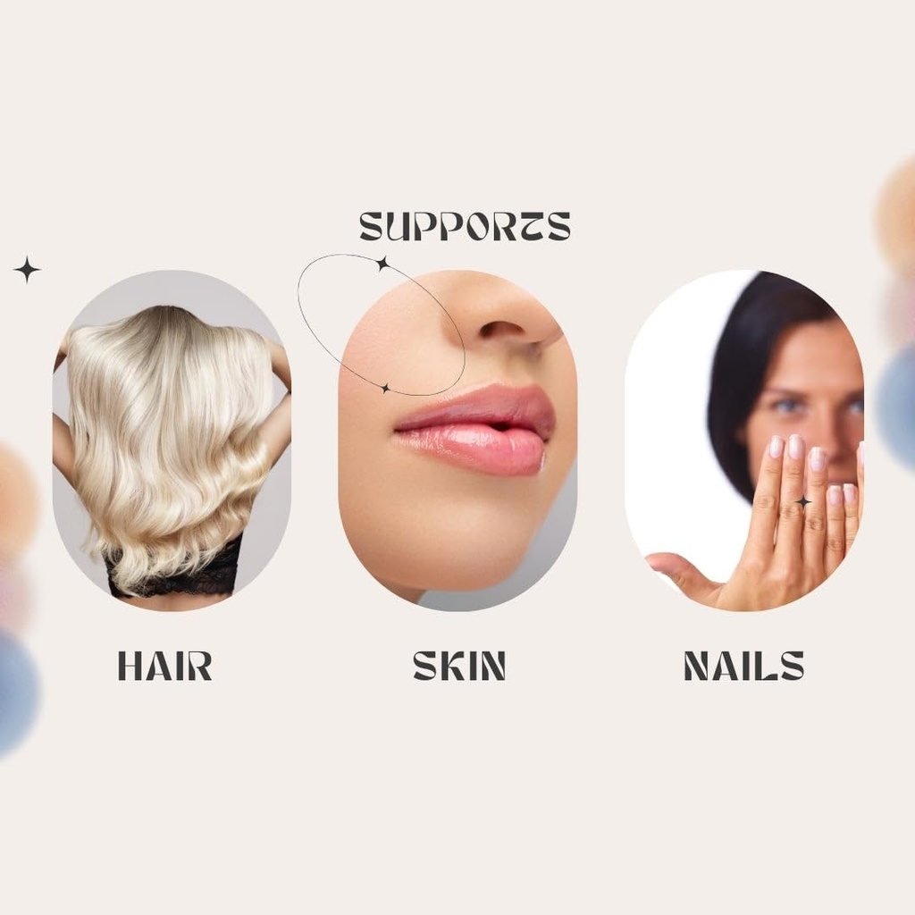 Radiant Beauty+ 200mg Hydrolyzed Collagen Gummy, Hair Skin and Nails, Biotin 2500mcg, Vitamin C, Vitamin E, Lemon Drop Flavor, 60 Count 4