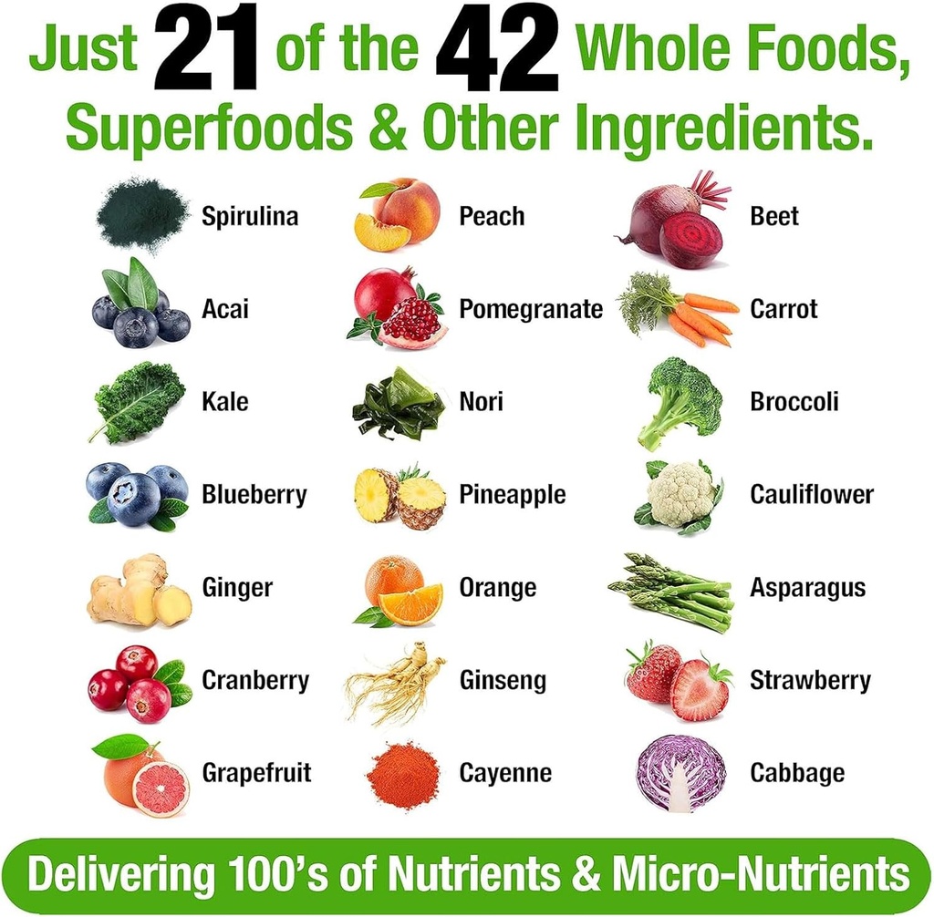 Plantvital Whole Food Multivitamin - Multivitamins with 42 Superfoods Raw Veggies and Fruits Vitamins Earth Energy Fruits and Veggies Supplement Pure Fruit and Vegetable Supplements - 90 Tablets 4