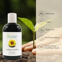 SUNFLOWER LECITHIN Liquid Oil | Cold Pressed Unrefined | USP Grade Unbleached 100% Pure Natural Sunflower Lecithin Oil | Skin Moisturizer, Soap Making, Lotion | 64 fl oz 3
