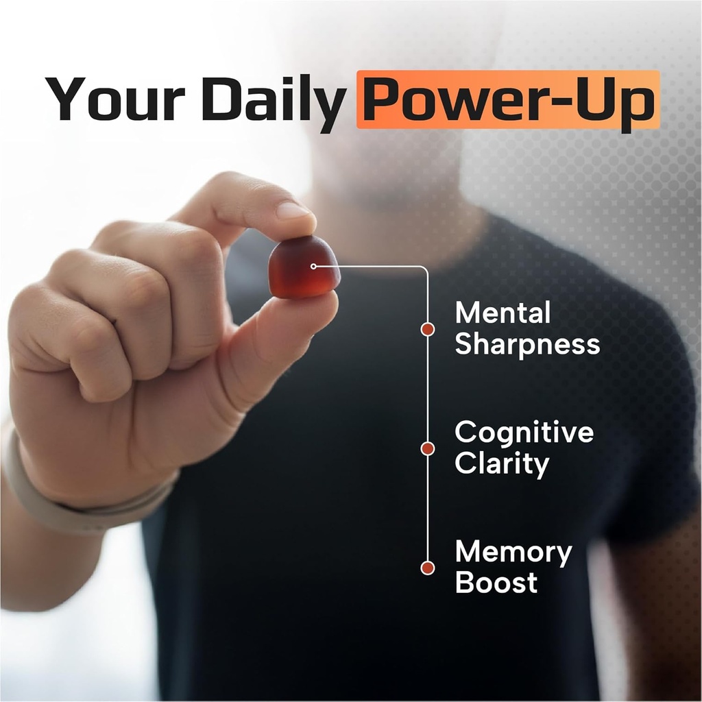 EFFECTIVE NUTRA Mushroom Gummies 2500mg | 10 Blend w/Lions Mane, Reishi, Chaga, Cordyceps & More | Focus, Memory, Immunity, Energy | Natural Berry Flavor Supplement | Vegan, Made in USA (2-Pack) 6