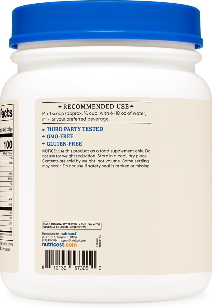 Nutricost Beef Bone Broth Protein Powder Chocolate (20 Servings) - Gluten-Free, GMO-Free 5