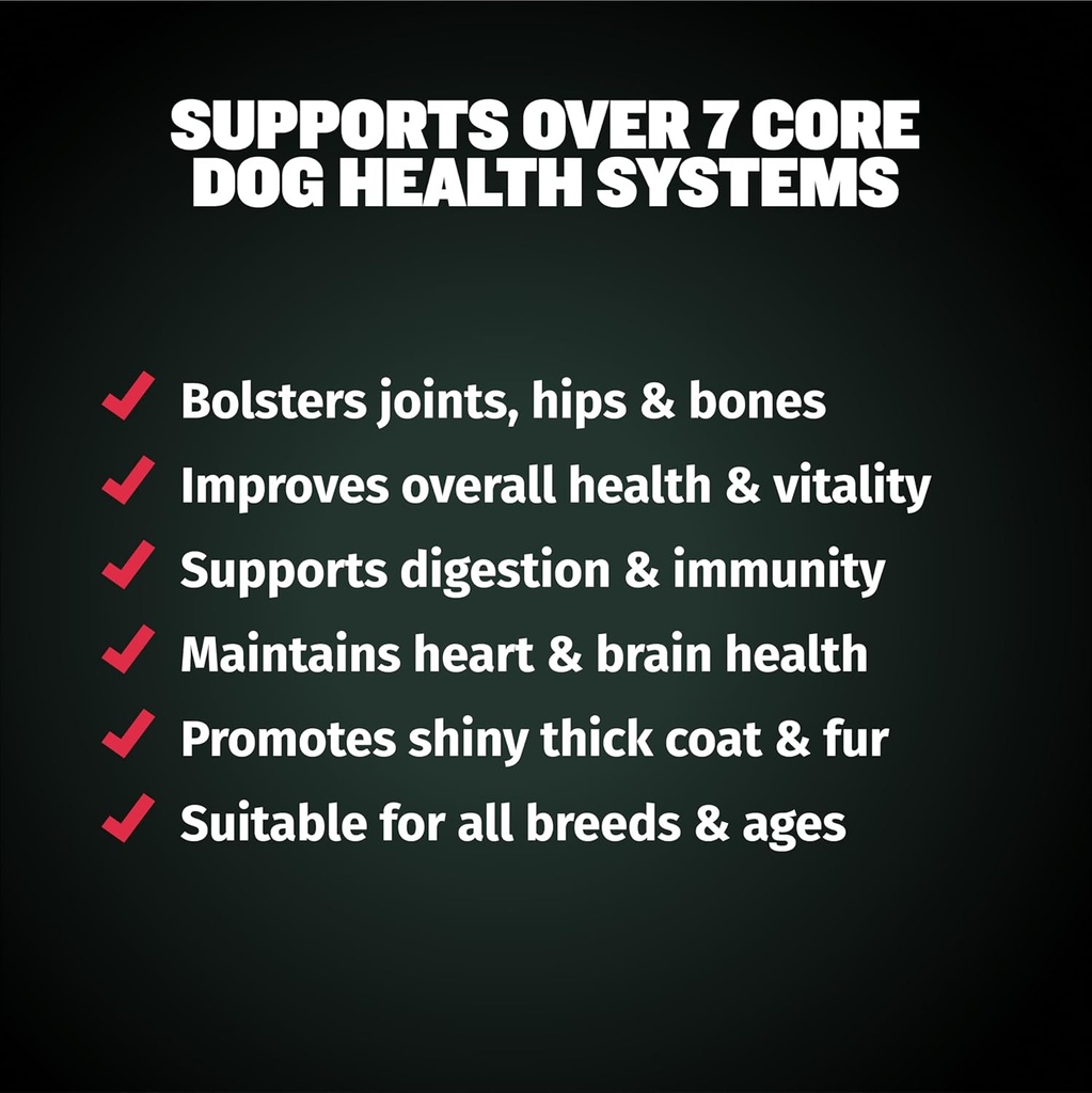 Bully Max 7-in-1 Dog Multivitamin Powder with Omega 3, 6, Glucosamine & Chondroitin for Immune System, Digestive & Joint Health - Food Topper, Vitamins & Supplements for Puppy & Adult Dogs, 13Oz Bag 3