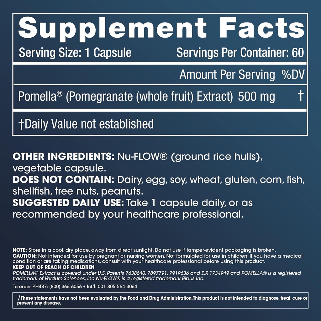 ProHealth Pomella Pomegranate Extract (500 mg, 60 Veggie Capsules) 3