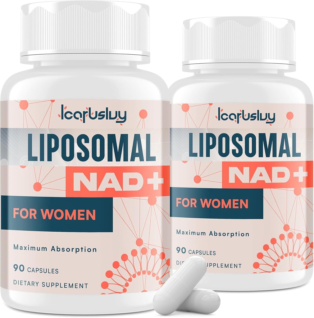 2000MG NAD+ Supplement for Women, NMN Alternative with Ashwagandha, Berberine HCL, Ginkgo Biloba & Black Cohosh, Female Liposomal NAD+ - for Menopause, Focus, Energy & Metabolism, 180 Capsules 2