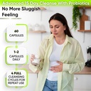 15 Day Gut Cleanse Detox for Women & Men - Advanced 15 Days Colon Cleanse with Probiotics and Psyllium Husk for Constipation Relief, Digestive Health, Colon Cleanser & Gut Health.60 Caps. 5
