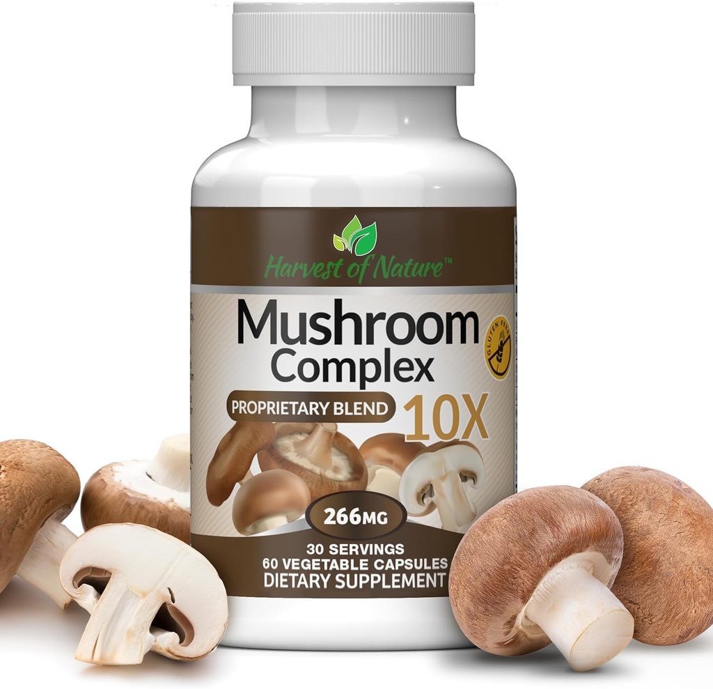 Harvest of Nature Mushroom Complex, 266 mg 5