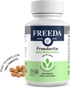 Freedavite Tiny Tablet - Moderate Multivitamin for Men and Women - Vitamin A, C, D, E, B1, B2, B6, B12, Biotin, Calcium, Zinc, Iron, Magnesium, Manganese, Copper, Selenium, Iodine - 100 Count 5