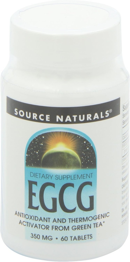 Source Naturals EGCG, Antioxidant and Thermogenic Activator from Green Tea, 350mg - 60 Tablets 5