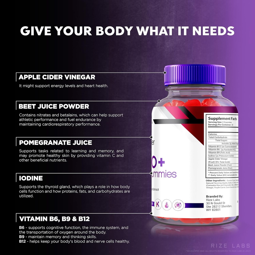 rize labs - Premier Keto ACV Gummies, Premier Extreme 2000mg Keto Gummies Advanced Weight Loss, Keto Plus ACV Gummies, All Natural Apple Cider Vinegar Supplement (180 Gummies) 6