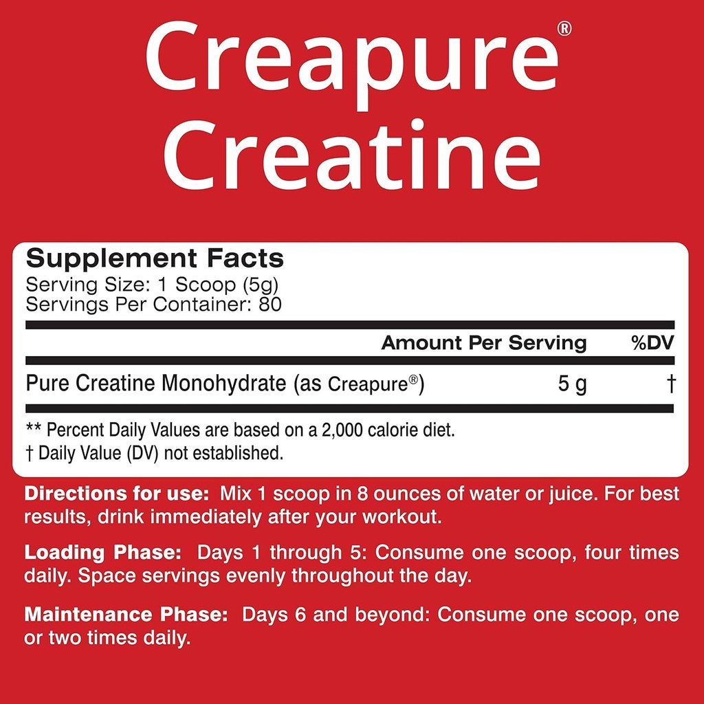 MTS Nutrition Creapure Creatine Powder - Muscle Growth & Recovery Supplement - 80 Servings Unflavored 6