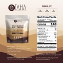 Taha Health & Nutrition Chocolate Flavored Whey Protein Concentrate Powder, 25g Protein, 140 Calories, 2g Sugar | New Zealand Grass-Fed, Free-Range Dairy | Gluten and Soy Free, Keto, Kosher | 2LB 3