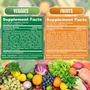 Fruit and Veggie Supplements-90 Fruits, 90 Veggies Capsules to Boost Energy Level - Whole Food Fruits and Vegetable from Super Foods - Made in USA - Soy & Vegan Free (Pack of 2)… 3