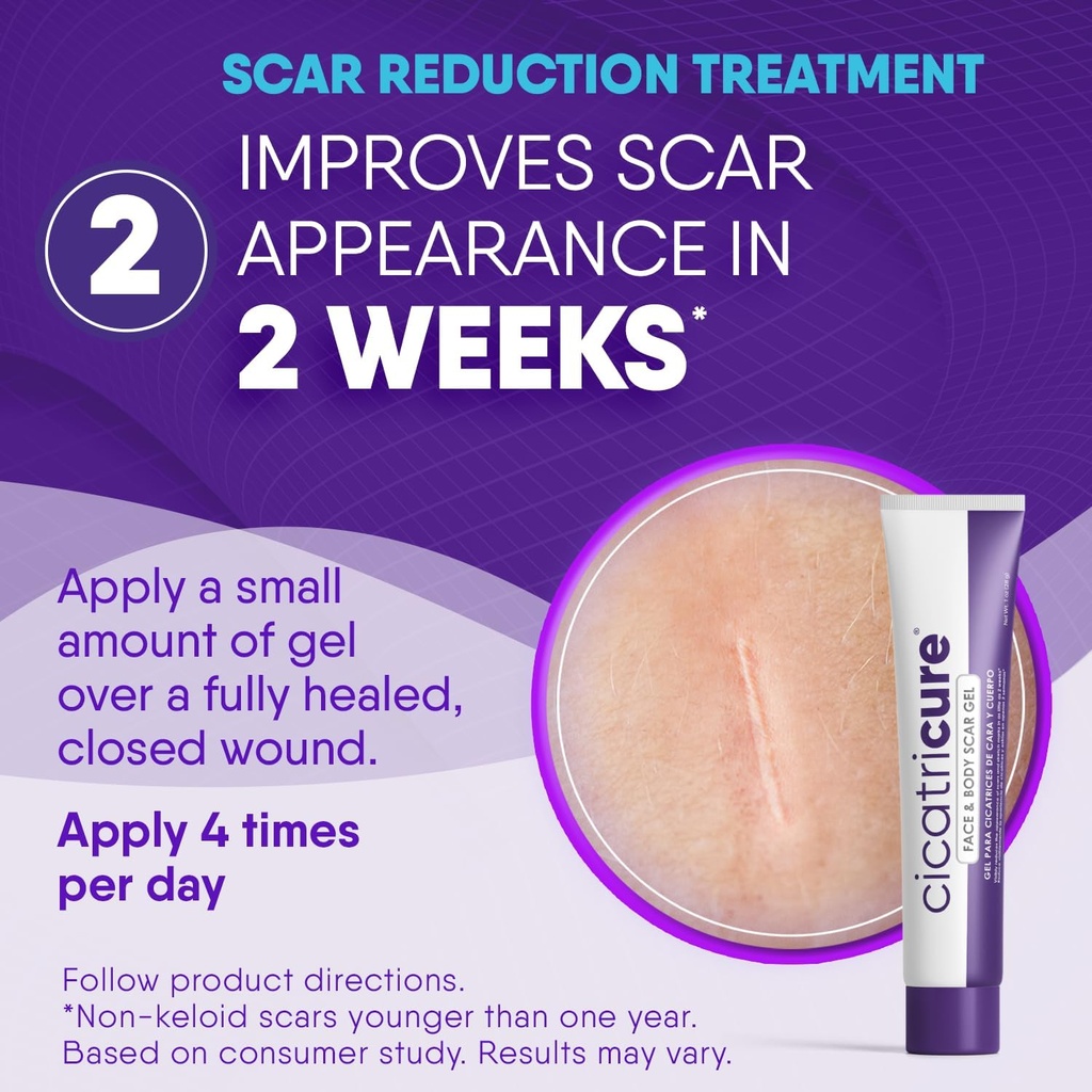 Cicatricure Skin Recovery Kit: Advanced Scar Gel & Open Wound Care Antibiotic Ointment, Reduces Stretch Marks, Surgical & Acne Scars, Treats Cuts & Burns, 1 oz Each - for Adults & Kids 5