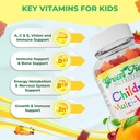 Greenfield Nutritions Kids Gelatin Free Halal Multivitamin Gummies - All Essential Halal Vitamins A, Bs, C, D, Iodine, Zinc for Immunity, Non-GMO, Children's Halal Vitamin Gummies (90 Count) 4