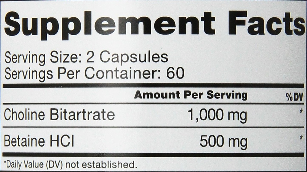 Roex Vitamins | Choline Bitartrate | Improved Brain Activity | Cellular Function | Nutritional-Supplement | 120 Count 5