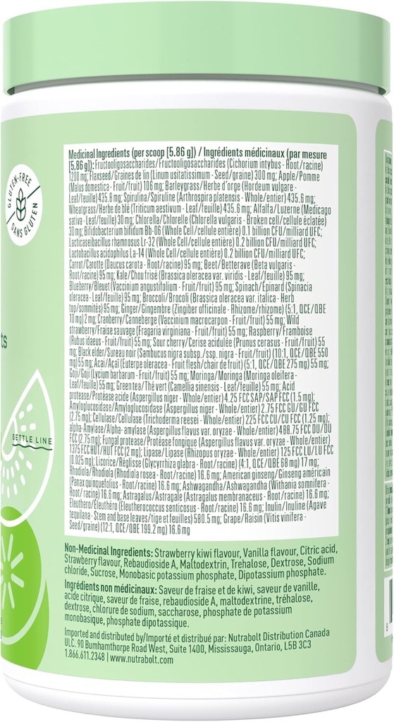 Bloom Nutrition Greens and Superfoods Powder Packets for Digestive Health, Greens Powder, Digestive Enzymes, Probiotics, Spirulina, Chlorella for Bloating & Gut Support, 15 Stick, Strawberry Kiwi 3