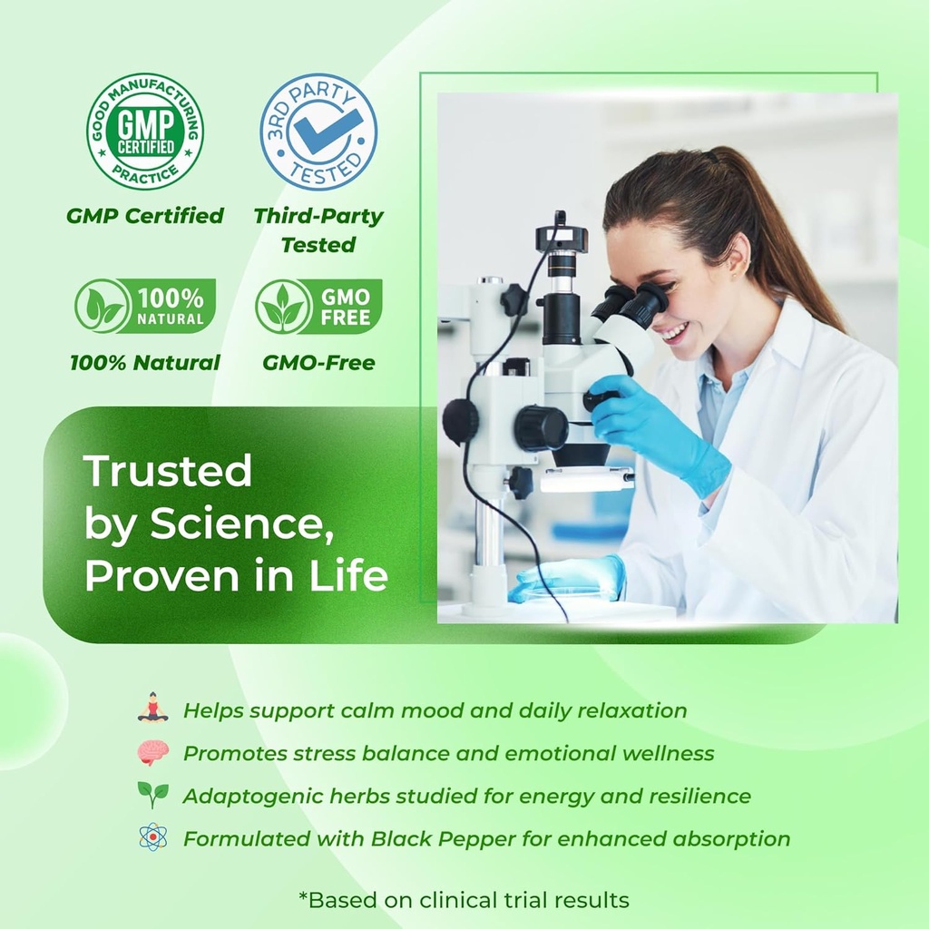 Sotalix Kava Kava Supplement with Ashwagandha Rhodiola St. John's Wort for Mood, Energy & Calming Support - USA Made & Tested (150 Count (Pack of 1)) 6