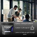 Maax Caffeine Energy Gum | Focus Gum | 125mg of caffeine per piece | Coolmint | 125 total pieces per bag 6