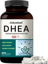 NatureBell DHEA 50mg for Men & Women, 300 Capsules | Micronized for Better Absorption | Plant-Based Source | Supports Energy, Metabolism & Healthy Aging | Non-GMO, Made in USA 2