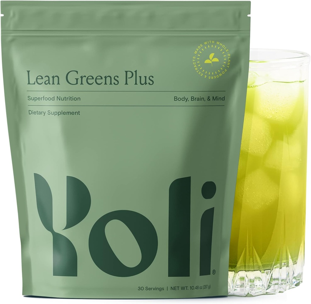 Yoli® Lean Greens Plus - Super Greens Powder - Greens Superfood Powder Supplement - 14 OZ 2
