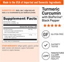 NatureWise Turmeric Curcumin 500mg with Black Pepper Softgels - Extra Strength, Enhanced Absorption - 95% Curcuminoids & BioPerine for Immune Support - Gluten-Free, Non-GMO - 180 Count[6-Month Supply] 5
