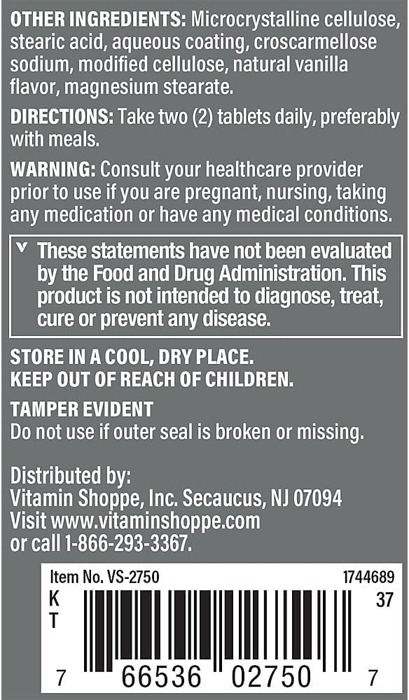 The Vitamin Shoppe Ultimate Man Multivitamin, High Potency Multi - Energy & Antioxidant Blend, Daily Multi-Mineral Supplement for Optimal Men's Health, Gluten & Dairy Free (180 Tablets) 4