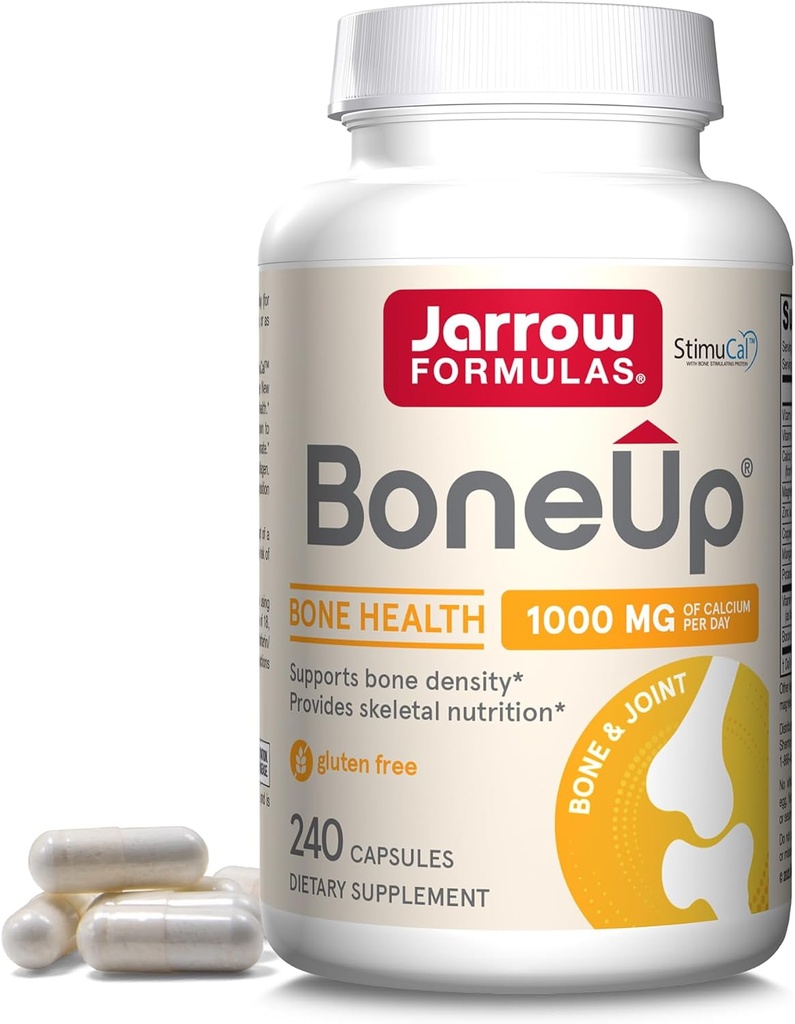 Jarrow Formulas BoneUp for Bone Density - Vitamin D3 and K2, Calcium Support, 240 Capsules, Promotes Skeletal Nutrition, Up to 40 Days Supply 2