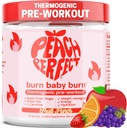Peach Perfect Burn Baby Burn Pre Workout Powder for Women, Fruit Punch, for Energy, with Electrolytes, Apple Cider Vinegar, Natural Caffeine Green Tea, & L Carnitine, Energy Drink Powder, 30 Servings 2