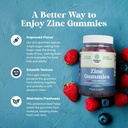 Bundle of Pure Magnesium Glycinate 400mg Per Serving for Mood Sleep and Relaxation 240ct and Extra Strength Zinc Gummies for Adults - Immunity Gummies for Adults 6