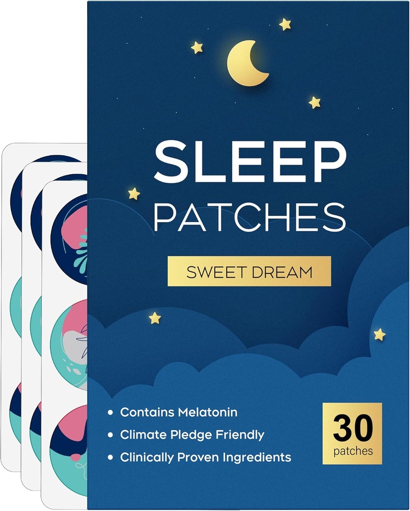 Sleep Patches, 30 Pack Upgraded Deep Sleep Patches for Adults, All Natural Deep Patch, for Men and Women, Highly Breathable And Suitable For Hot Weather，Easy to Use That Last All Night 2