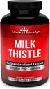 Divine Bounty Pure Milk Thistle Capsules Supplement - A Potent 1200mg Milk Thistle Supplement with 4X Concentrated Extract (Standardized) 120 Vegetarian Capsules 2
