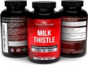 Divine Bounty Pure Milk Thistle Capsules Supplement - A Potent 1200mg Milk Thistle Supplement with 4X Concentrated Extract (Standardized) 120 Vegetarian Capsules 5