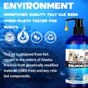 Alaskan Salmon Oil for Dogs & Cats (8.8 oz) - Pure Omega 3 Fish Oil with Omega 6 Fatty Acids, EPA & DHA - Anti-inflammation for Dogs Skin and Coat - Natural Pet Joint, Immune, Brian & Heart Supplement 3